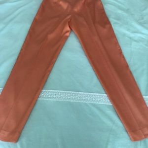 Silk orange pants